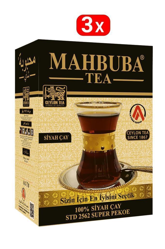 Mahbuba Tea 3 Adet 800gr STD 2562 Super Pekoe Seylan ( Ceylon ) Kaçak Siyah Çay