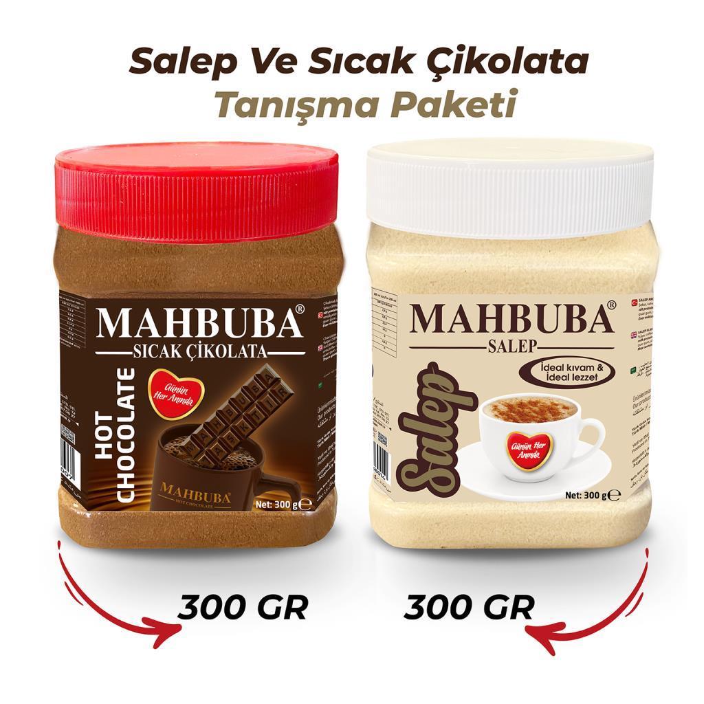 Mahbuba Salep ( Sahlep ) Sıcak Çikolata Tanışma Paketi 2x300gr